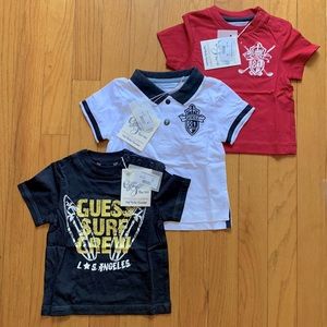 3 Guess Boys Short Sleeve Top Size 9 - 12 months